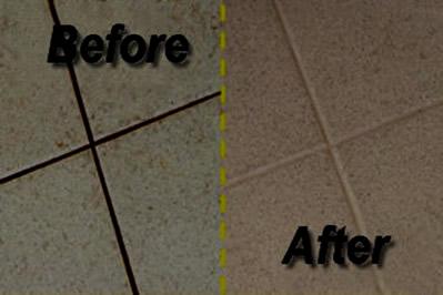 Before and After Tile Cleaning